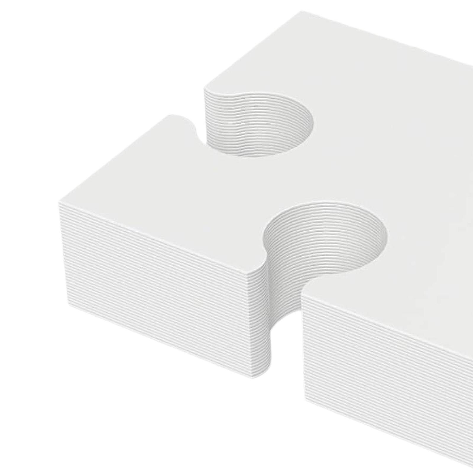 30 stuks blanco puzzelstukjes, - Puzzle Blank White recensie en prijs
