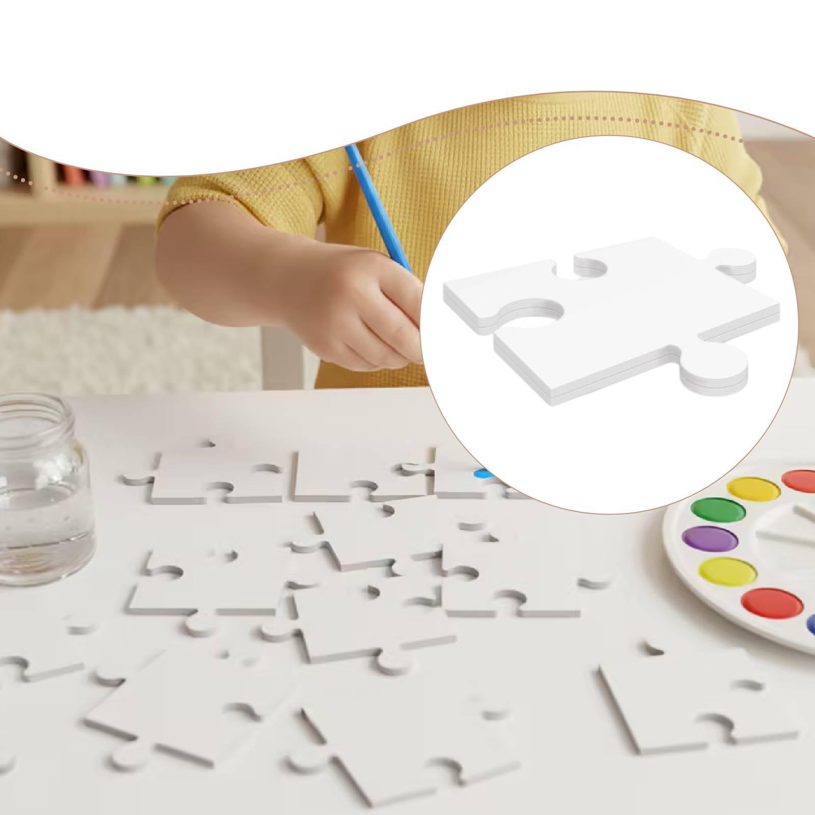 24x Witte Kartonnen Lege Puzze - Puzzle Blank White recensie en prijs